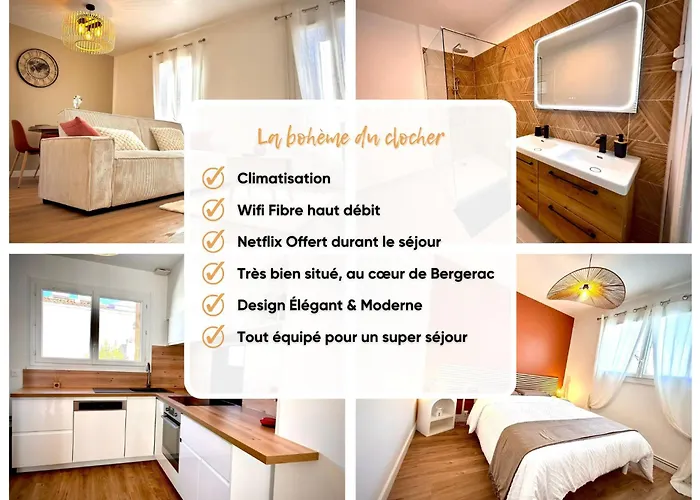 Lejlighed La Boheme Du Clocher - Cosy Calme Hyper-centre 2 A 6 Pers Bergerac